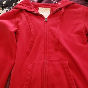 Red aeropostale zip up jacket.